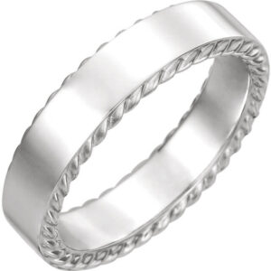 Rope Men's Wedding Ring
