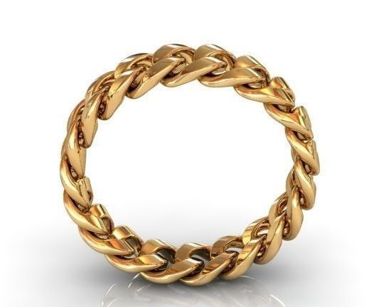 Cuban Link Wedding Ring We Can Create Them To Your Specs