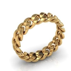 Cuban Link Wedding Ring