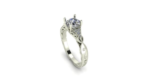 Celtic Cathedral Engagement Ring