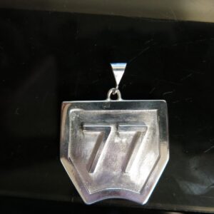 Custom Motocross Number Plate Necklace