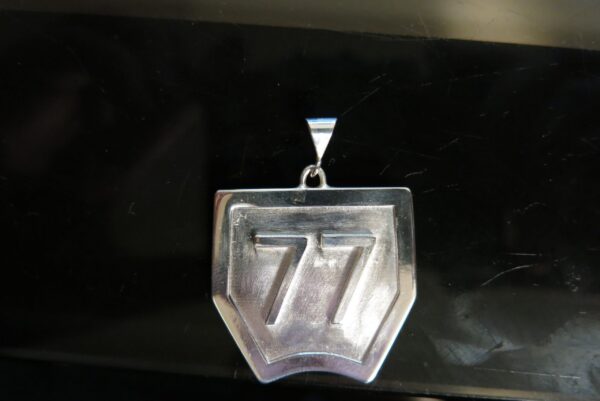 Custom Motocross Number Plate Necklace