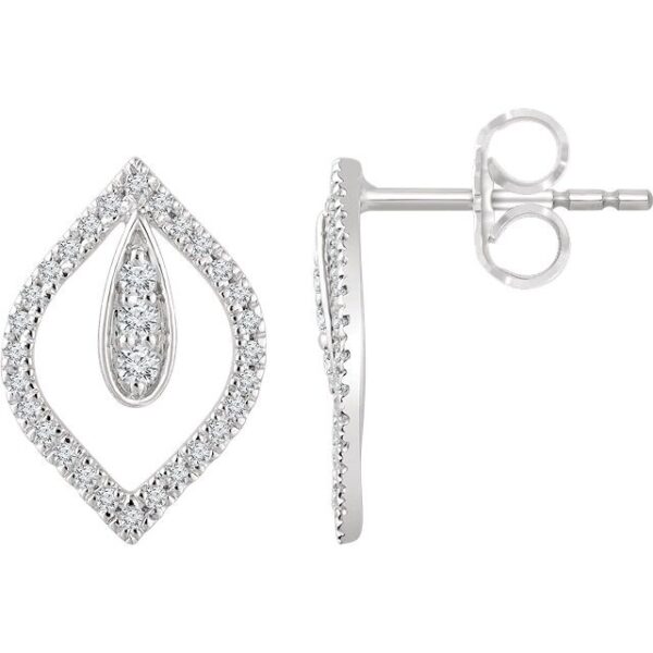 Teardrop Diamond Earrings