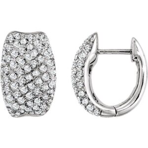 Diamond Hoop Earrings