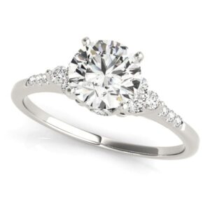 Accented 3 Stone Engagement Ring