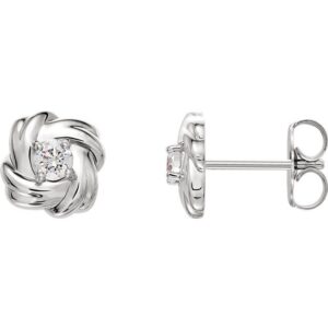 Diamond Knot Earrings