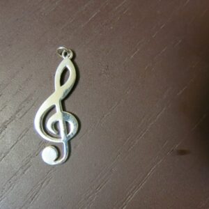 treble clef pendant