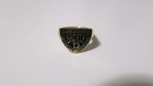 Sporty D Signet Ring