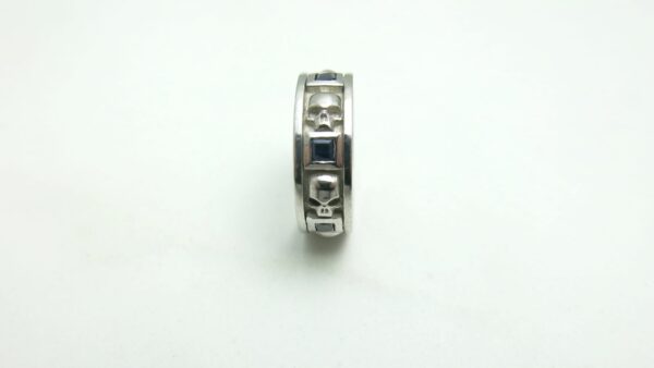 Diamond Skull Wedding Ring