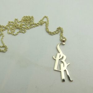 Initials Monogram Necklace