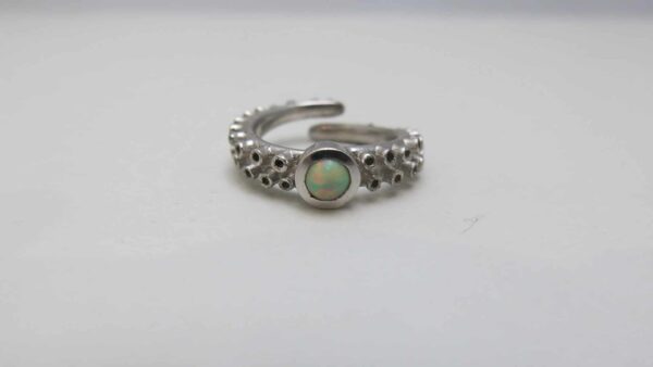Cabochon Octopus Engagement Ring
