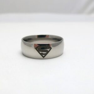 Titanium Superman Wedding Ring