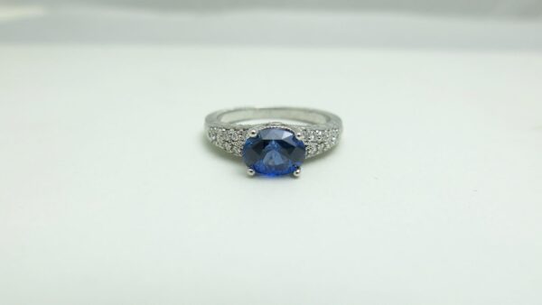 Custom Engraved Engagement Ring