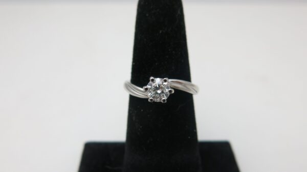 Sculptural Solitaire Engagement Ring