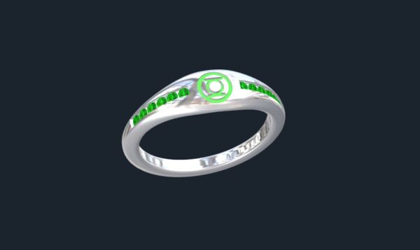 Green Lantern Wedding Rings