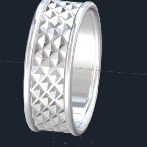 Tessellated Men's Wedding Ring