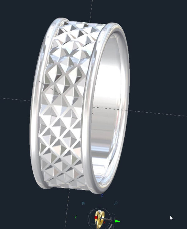 Tessellated Men's Wedding Ring