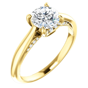 cathedral solitaire ring