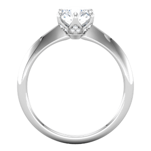 6 prong Solitaire Engagement Ring
