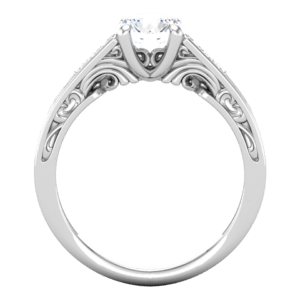 Vintage Cathedral Solitaire Ring