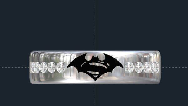 Batman and Superman Wedding Ring