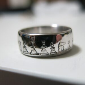 hand engraved custom wedding ring