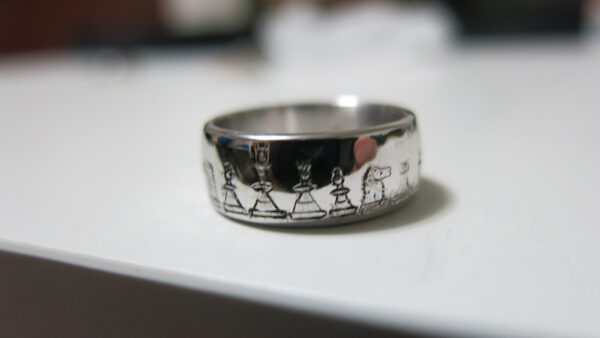 hand engraved custom wedding ring