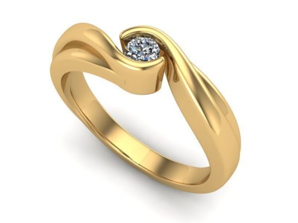 Tension Set Solitaire Engagement Ring