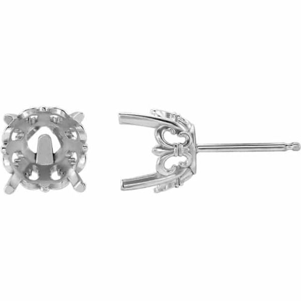 4 Prong Diamond Stud Earrings