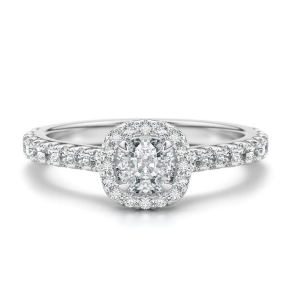 Classic Halo Engagement Ring