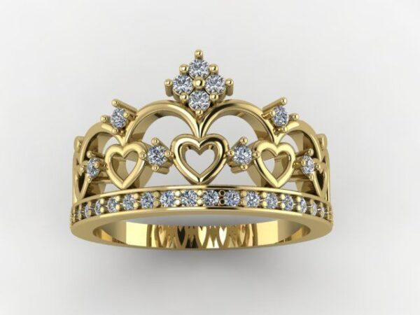 Heart Crown Ring