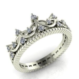 Scalloped Crown Ring