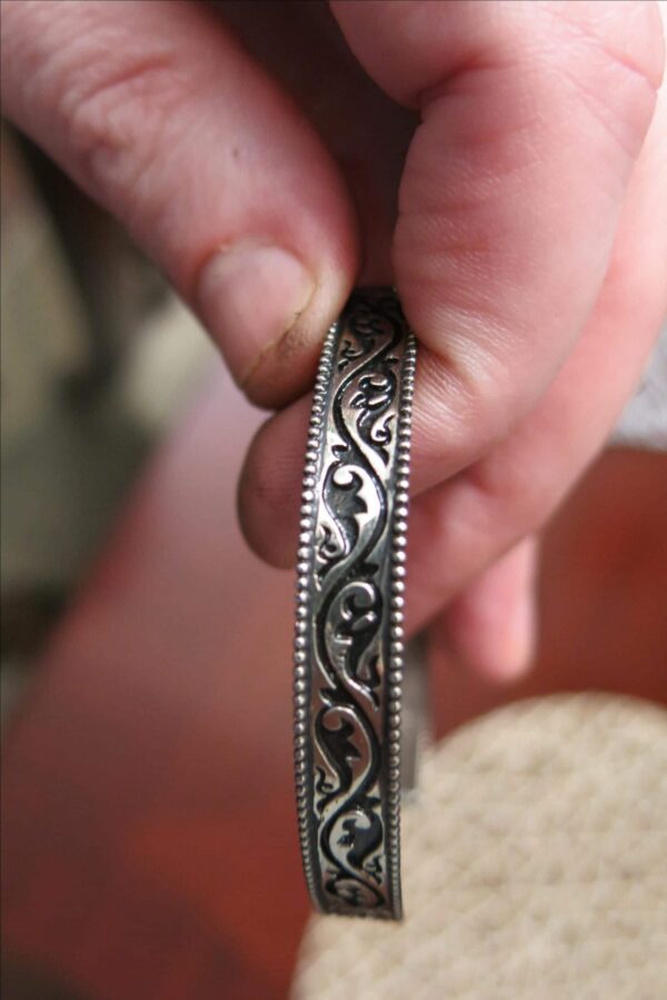 Hand Engraved Cuff Bracelet
