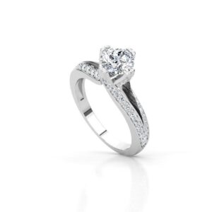 Split Shank Modern Engagement Ring