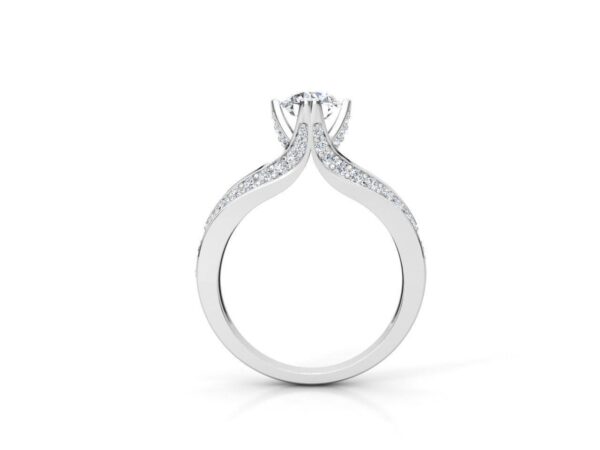 Split Shank Modern Engagement Ring