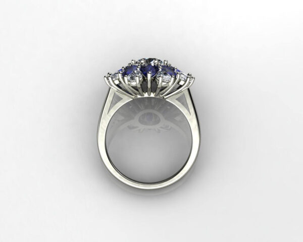 Vintage Floral Engagement Ring