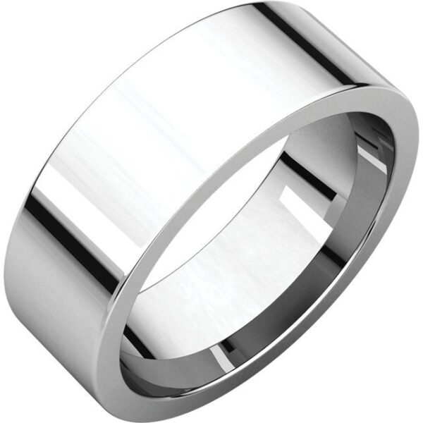 Flat Comfort Fit Wedding Rings