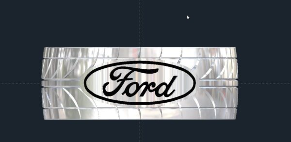 Ford Tire Tread Wedding Ring