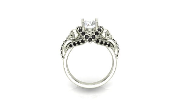 Gothic Skull Engagement Ring