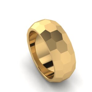 Hexagon & Pentagon Men's Wedding Ring