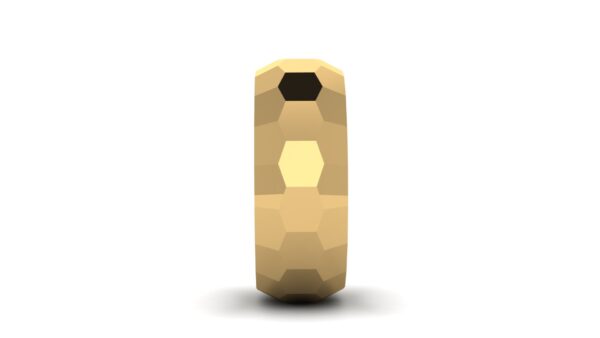 Hexagon & Pentagon Men's Wedding Ring - Image 4