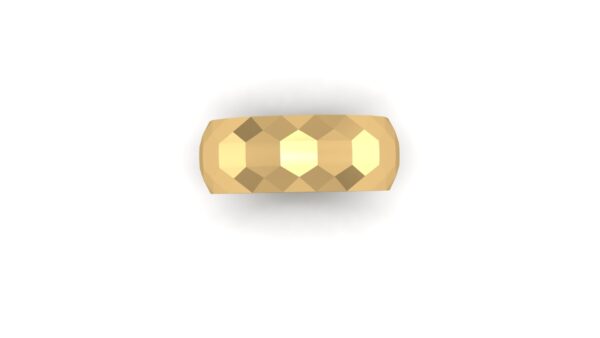 Hexagonal Men's Wedding Ring - Image 2