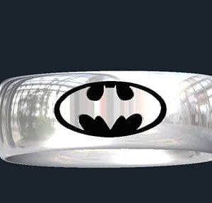 Inverse Batman Wedding Rings