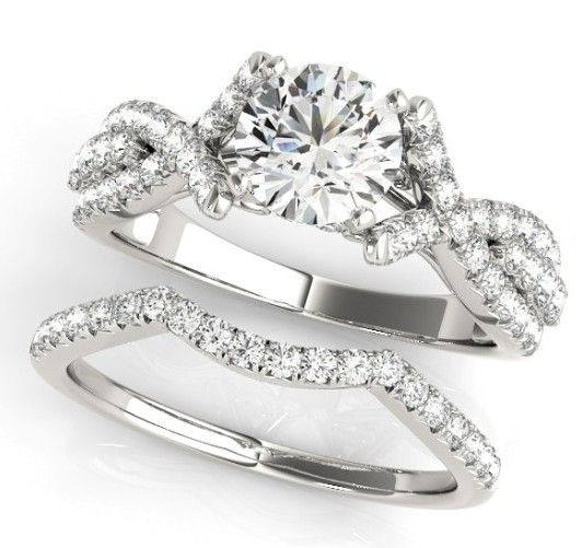Custom Split Shank Cathedral Engagement Ring | Custom Wedding Rings
