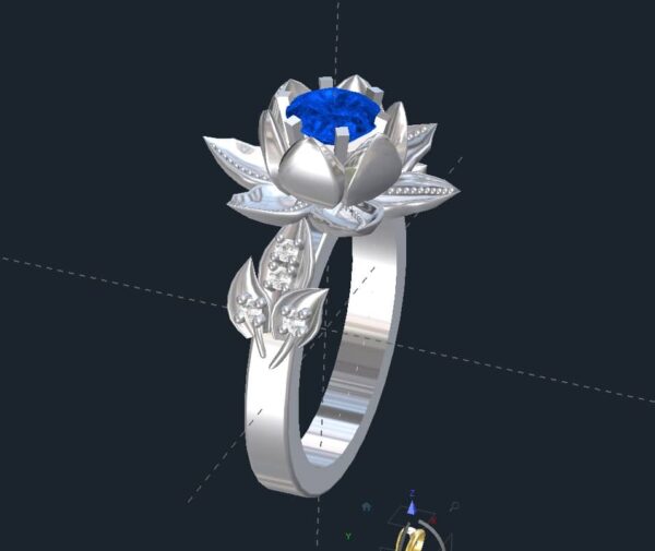 lotus flower engagement rings