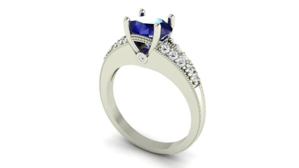 Custom Engraved Engagement Ring