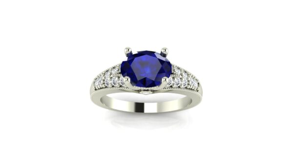 Custom Engraved Engagement Ring