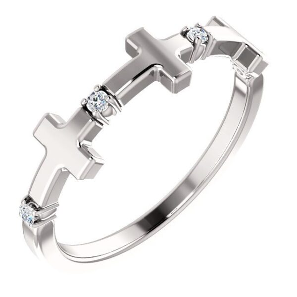 Diamond Cross Ring