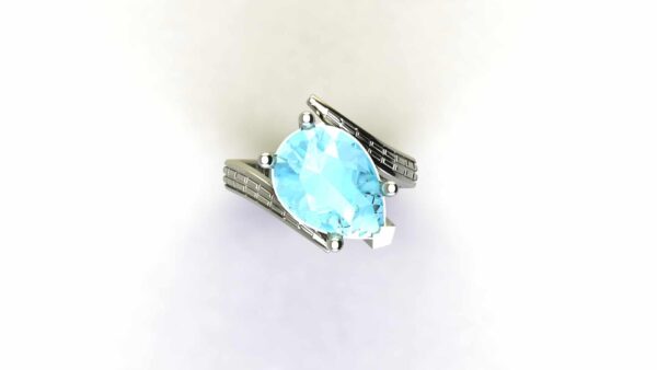 Pear Shaped Bypass Ring