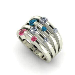 8 Stone Mothers Ring